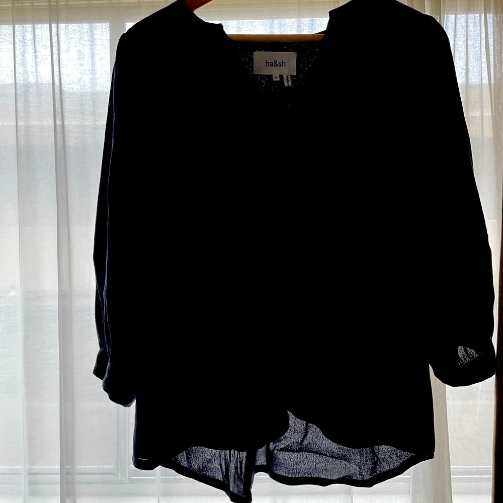 Ba&sh Navy Women’s blouse - chic!